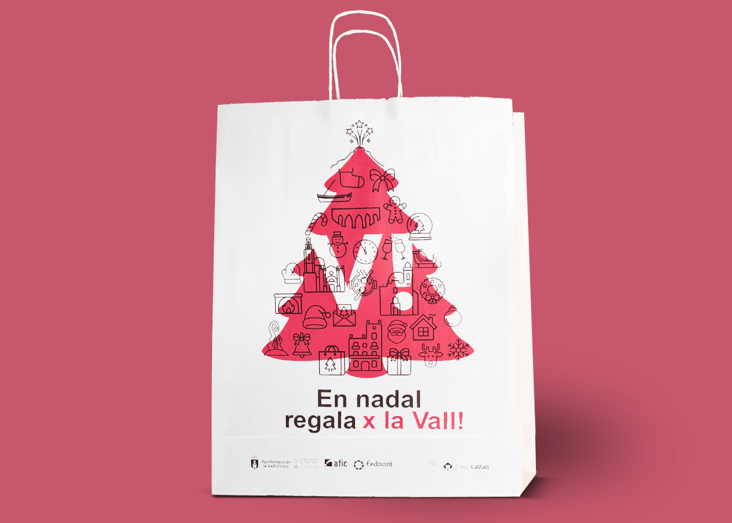 Bolsa regalo navidad para Ayuntamiento de Vall duxo